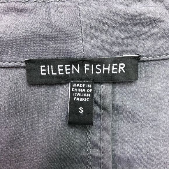 Eileen Fisher Linen Blend Open Front Jacket | Small - Picture 7 of 8